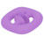Silicone Hand Grip Hand Muscle Exercise Strength Training Massage Grip Stress Relief Toy(Purple )