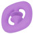 Silicone Hand Grip Hand Muscle Exercise Strength Training Massage Grip Stress Relief Toy(Purple )