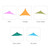 13ft Rain Fly UV Resistant Sun Shade Sail Canopy Waterproof Heavy Duty Triangle 210T Polyester Awning Sand Sunshade for Outdoor Patio Garden Backyard Activities
