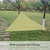 13ft Rain Fly UV Resistant Sun Shade Sail Canopy Waterproof Heavy Duty Triangle 210T Polyester Awning Sand Sunshade for Outdoor Patio Garden Backyard Activities