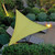 13ft Rain Fly UV Resistant Sun Shade Sail Canopy Waterproof Heavy Duty Triangle 210T Polyester Awning Sand Sunshade for Outdoor Patio Garden Backyard Activities