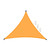 13ft Rain Fly UV Resistant Sun Shade Sail Canopy Waterproof Heavy Duty Triangle 210T Polyester Awning Sand Sunshade for Outdoor Patio Garden Backyard Activities