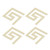 DIY Waist Line Sticker Modern Stereoscopic Decorative Wall Decals for Home Living RoomGold