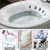 Sitz Bath for Toilet Collapsible Seat Sitz Foldable Squat Free Sitz Bath Folding Sitz Reusable Toilet Sitz Bath Tub Hip Basin for Patient Elderly Postpartum Care Wounds Hemorrhoids Pregnant Woman Perineal Care