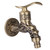 G1/2" Antique Brass Laundry Bathroom Washing Machine Wall Mounted Water Faucet Single Cold Tap