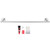 Stainless Steel Single Rod Towel Rack Round Base Bathroom Bedroom Rack Kitchen Shelf