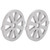 2pcs Meat Grinder Blade 304 Stainless Steel Cutting Plate 7mm/0.3in ID for 5#/B Type Meat Grinder(8 Holes Knife Plate )