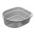 Portable Washing Basin Rectangular Washtub Deep Water Basin Thickened Plastic Foot Soaking Tub for Home Dormitory Transparent Gray (With Hook) 22L