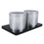 Coffee Canister Airtight Coffee Bean Sealed Container Moistureproof Tea Organizer Food Storage Container with Base Spoon for Kitchen