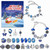 Xmas Advent Calendar Bracelets Xmas Countdown Calendar DIY Jewelry Making Kit with with 22 Charm Beads and 2 Bracelet Chains