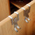 2pcs Cartoon Man shaped Metal Steel Steel Over Cabinet Door Hook Kitchen Towel Hanger Organizer