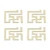Waistline Mirror Sticker Modern PVC DIY Stereoscopic Wall Decals Background DecorsGolden
