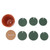 7 Pcs Cactus Coaster Set Cute Funny Green Cactus Coaster Non Slip Heat Insulation Tea Coaster with Flowerpot Holder