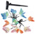 Solar Light String 12 LED IP44 Waterproof Colorful Butterflies Lamp String for Lawn Garden Courtyard