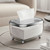 Tissue Box Transparent Napkin Box Simple Creative Storage Box Fixed Lid Paper Organizer Sliver