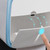 Wall Mounted Tissue Box Holder Strong Bearing Tissue Dispenser with Transparent Viewing Window for Home Bathroom Blue