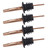10Pcs Liquor Pourer Stainless Steel Wine Pourer Stopper Bar Tool for Bar Home RestaurantsRose Gold Capless