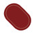 2Pcs Leather Oval Dining Food Mat Oil Proof Insulation Restaurant Table Home Hotel Non Slip Bowl Pad Placemat Black