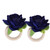 2PCS/Bag Simulation Flower Napkin Rings Modern Napkin Holder Table Decorations for WeddingDark Blue
