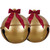17.7 Inches Inflatable Christmas Ball PVC Large Jingle Bell Bow Decorations for Outdoors Garden Yard Lawn