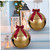 17.7 Inches Inflatable Christmas Ball PVC Large Jingle Bell Bow Decorations for Outdoors Garden Yard Lawn