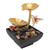 Home Desktop Fountain Ornament Small DIY Tabletop Circulating Waterfall Decoration for Office Living Room UK Plug 220-240V