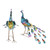 Outdoor Solar Light Vivid Peacock Sculpture Light Garden Decoration Light for Courtyard Lawn69x55 cm / 27.2x21.7 in