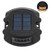 LED Solar Dock Light Ground Waterpoof Solar Powered Smart Sensing Garden Lights for Landscape Driveway 6V 1.8W Black Yellow