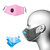 2Pcs Anti Dust Haze Ear Hanging Unisex Mouth Muffle Adult Mouth Cover with Breathing Valve(Rose Red Pink )