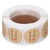 1 Roll Kraft Paper Stickers Handmade with Love Design Cute Heart Stationery Label Stickers for Food Labeling