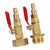 2pcs Brass Winterize Blowout Adapter 3/4 Internal and External Thread Brass Quick Adapter
