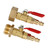 2pcs Brass Winterize Blowout Adapter 3/4 Internal and External Thread Brass Quick Adapter
