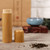 1Pc Round Portable Handmade Natural Bamboo Tea Jar Storage Holder Container Box (2.5 x 12cm)