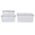 3Pcs/Set Airtight Food Storage Box Transparent Vacuum Seal Food Storage Container with Locking Lid