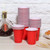 50Pcs 360ml Disposable Party Cups Plastic Cup Party Game Supplies for Bar Barbecue PicnicRed 360ml