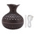 2.5W Scent Diffuser 300ml USB Powered Silent Operation Flower Vase Shape Aroma Humidifier for Offices Bedrooms Dark Brown
