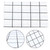 PVC Oil Proof Dining Kitchen Tablecloth End Table Cloth Cover Protector Black&White Plaid Print
