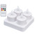 Rechargeable LED Flickering Flameless Candles Colorful Tea Light with Remote Control and Charging Base for Parties 100‑240VUS Plug
