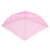 2Pcs Household Food Umbrella Foldable Food Meal Preservation Mesh Cover Tent Kitchen AccessoryLace Edge Rose Red 43x43cm