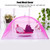 2Pcs Household Food Umbrella Foldable Food Meal Preservation Mesh Cover Tent Kitchen AccessoryLace Edge Rose Red 43x43cm