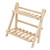 Desktop Organizer Rack 2 Tiers Wood Book Shelf Decorative Countertop Storage Rack for Home Office