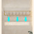 Bathroom Storage Rack Space Saving Wall Mounted Modern Look Floating Shelf Organizer with Towel Bar Hook for Home