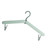 Travel Foldable Hanger with Clips Portable Compact Multifunctional Clothes Hanger Rack for Socks Underwear Green