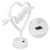 Heart Shape Neon Light Night Light for Wedding Party Kids Room Living Room USB/Battery Powered