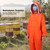 Orange Beekeeper One Piece Bee Suit Beekeeping Protective Clothes Beekeeping Equipment(L )