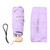6 Ribs Umbrella Sun Protection UPF50 Impact Cloth Portable Folding Umbrella for Sunny Rainy Purple