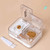 Portable Dispense Medicine Box Mini Small Pill Case Cutting Grinding Medicine Sealed Medicine Storage Box White