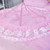 Round Canopy Lace Princess Style Mosquito Net Bed Curtain for Children Bed (Pink)