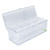 Ice Chilled Condiment Server Plastic Storage Cold Food Container Clear Sauce Caddy Serving Tray Container with Lid 5 Compartment
