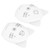 V30 Digital Audio Baby Monitor Portable Alarm Sensitive Wireless Two Way Baby Cry DetectorWhite US Plug 100‑240V